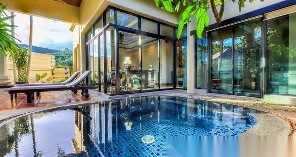 1 Bedroom Villa for sale at Nai Harn Baan Bua - Baan Pattama complex · Rawai · Pool View
