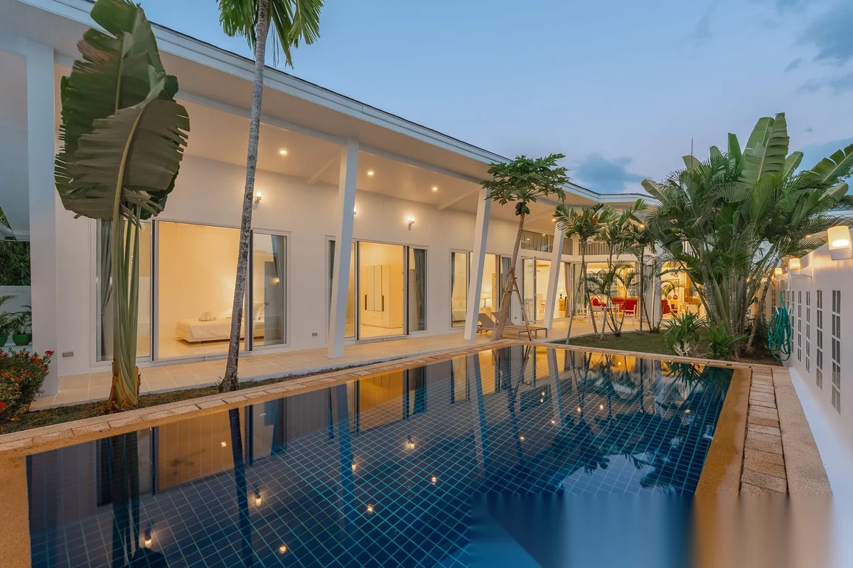 Вилла 3BR в комплексе Delta Villas · Па Клок · Вид на бассейн — фото 2