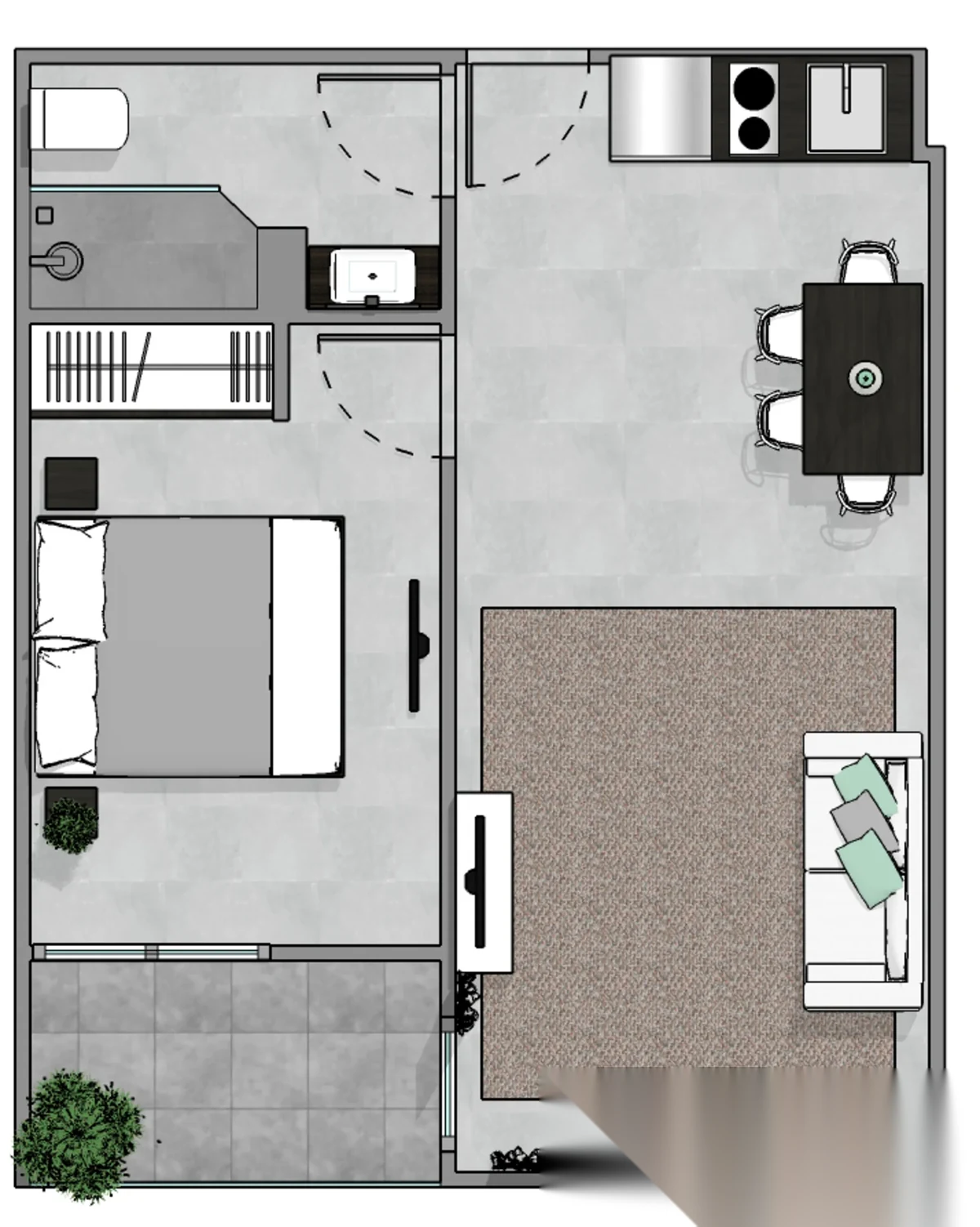 1 Bedroom Apartment for sale at NOON Village Tower I complex · Chalong — photo 8