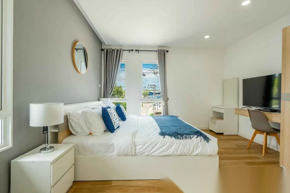 2 Bedroom Townhouse for rent at Smileville X2 Bang Jo complex · Si Sunthon · Pool View — photo 3