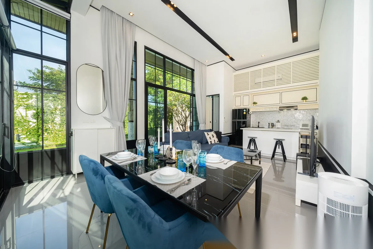 2 Bedroom Villa for rent at Mono Luxury Villa Pasak complex · Si Sunthon · Pool View — photo 2
