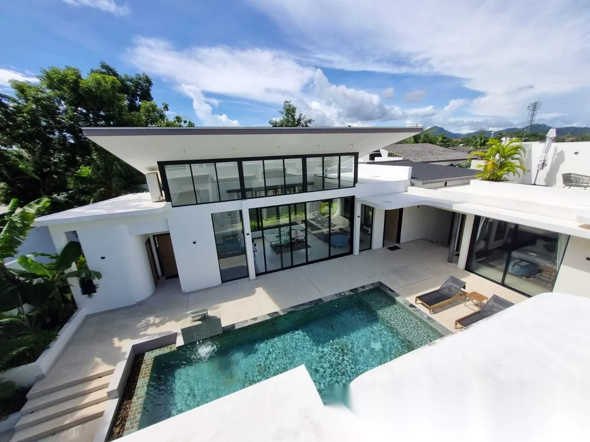 Вилла 3BR в комплексе Tropicana Villa Phuket · Си Сунтон · Вид на бассейн — фото 5