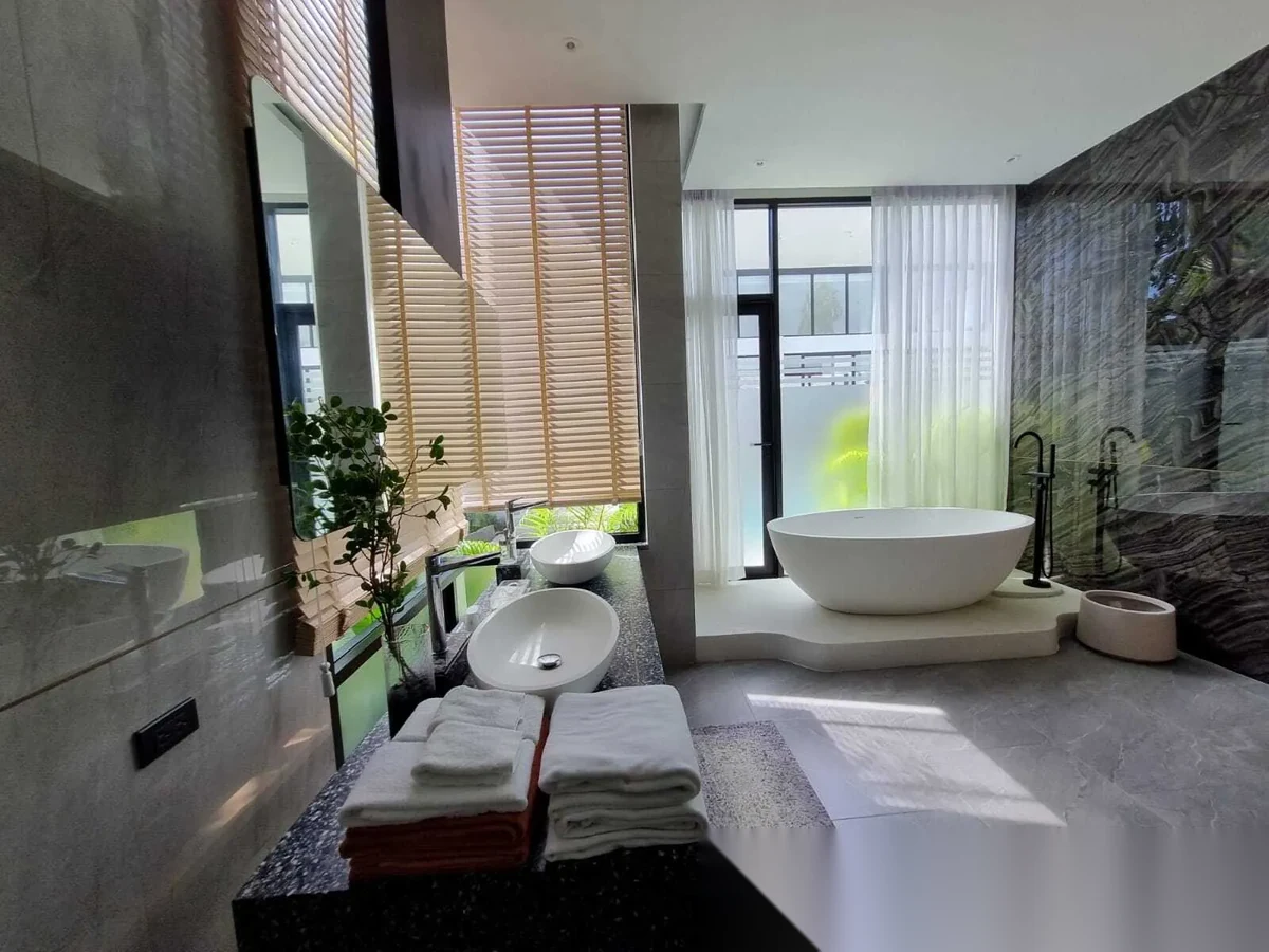 Вилла 3BR в комплексе Tropicana Villa Phuket · Си Сунтон · Вид на бассейн — фото 10