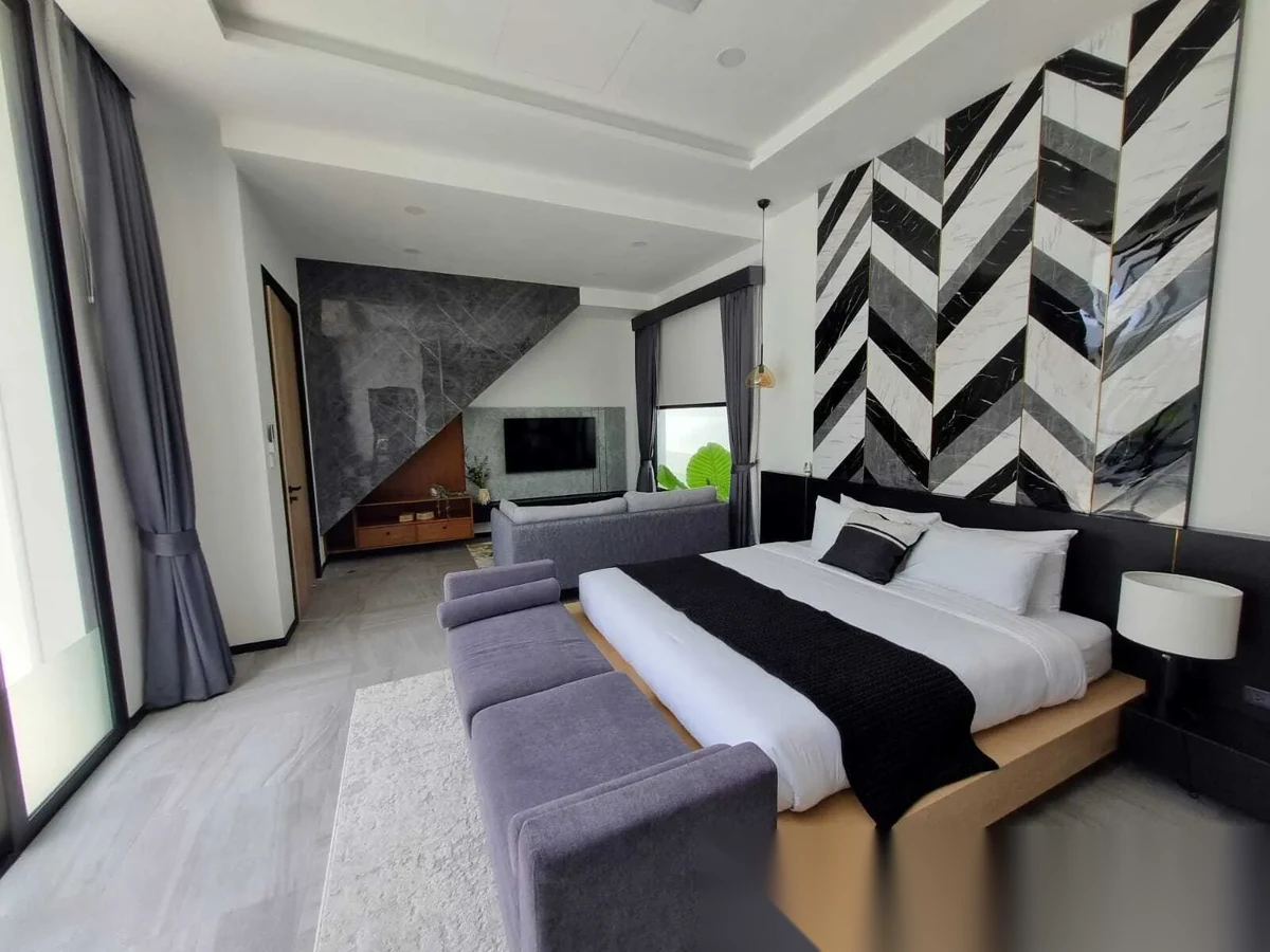 Вилла 3BR в комплексе Tropicana Villa Phuket · Си Сунтон · Вид на бассейн — фото 12