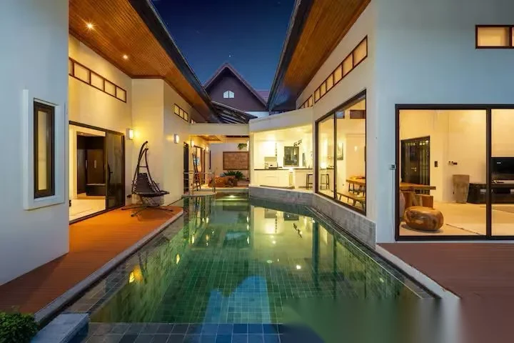 Вилла 4BR · Раваи · Вид на бассейн — фото 2