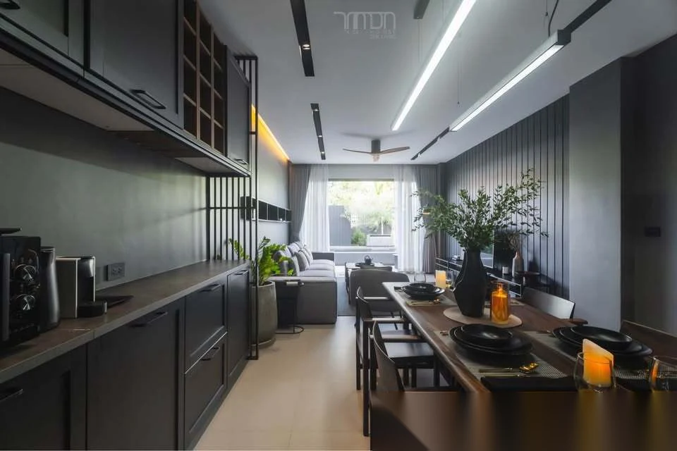 Вилла 4BR в комплексе Newly Built 4-Bedrooms Pool Villa · Си Сунтон · Вид на бассейн — фото 8