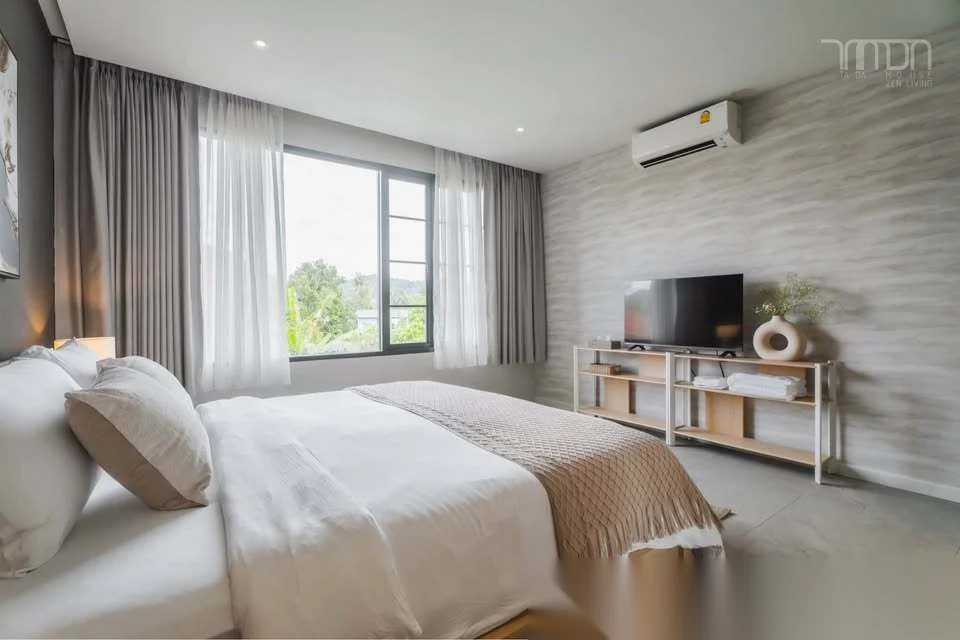 Вилла 4BR в комплексе Newly Built 4-Bedrooms Pool Villa · Си Сунтон · Вид на бассейн — фото 12