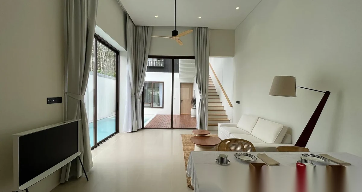 Вилла 2BR в комплексе Villa Qabalah · Си Сунтон · Вид на бассейн — фото 2