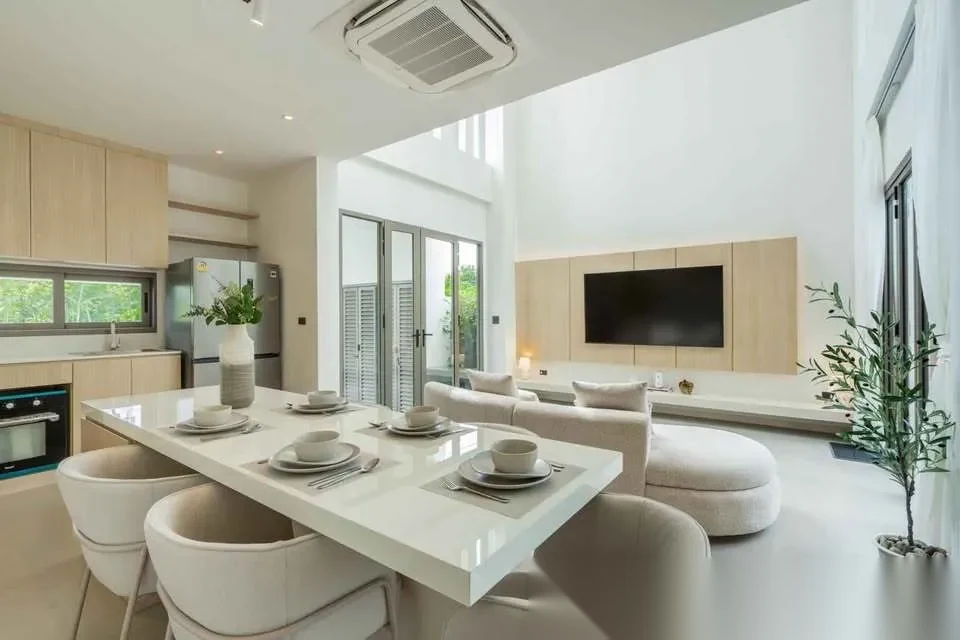 3 Bedroom Villa for rent at Rachada Pool Villa complex · Si Sunthon · Pool View — photo 7
