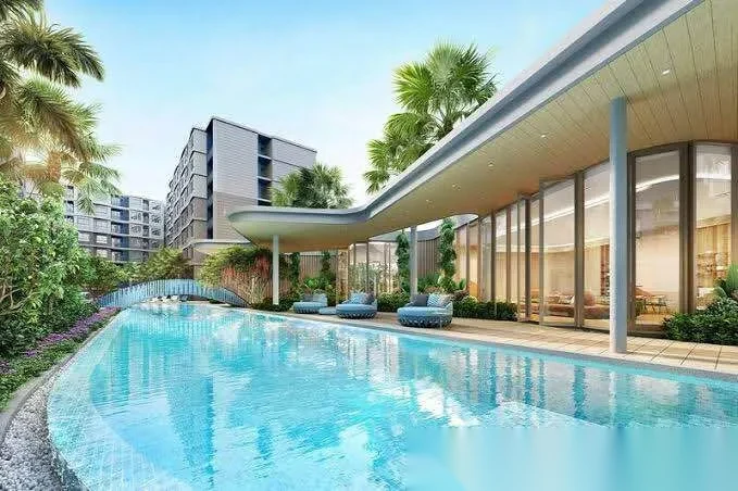 1 Bedroom Apartment for rent at Dcondo Reef Phuket complex · Kathu · Pool View — photo 8