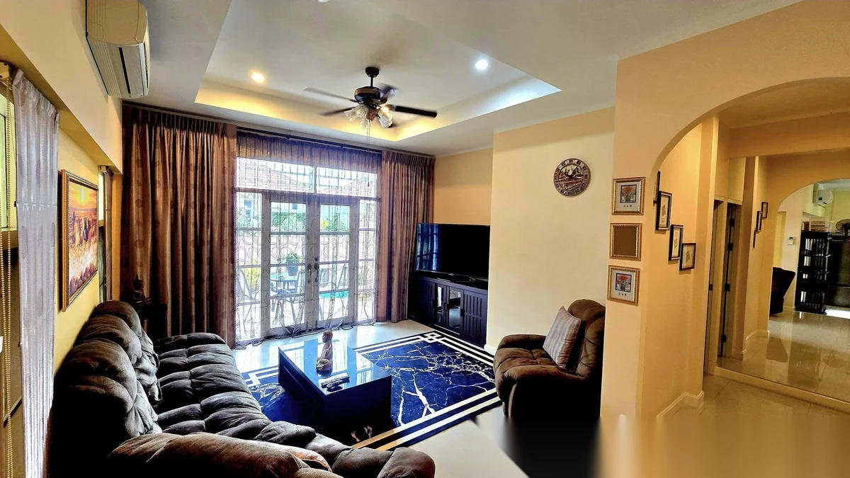 3 Bedroom House for rent at Sun Palm Village complex · Chalong · Pool View — photo 6