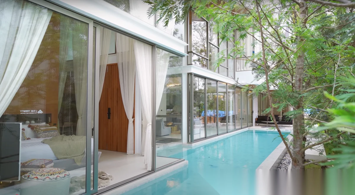 4 Bedroom Villa for rent at The Trinity complex · Si Sunthon · Pool View — photo 5