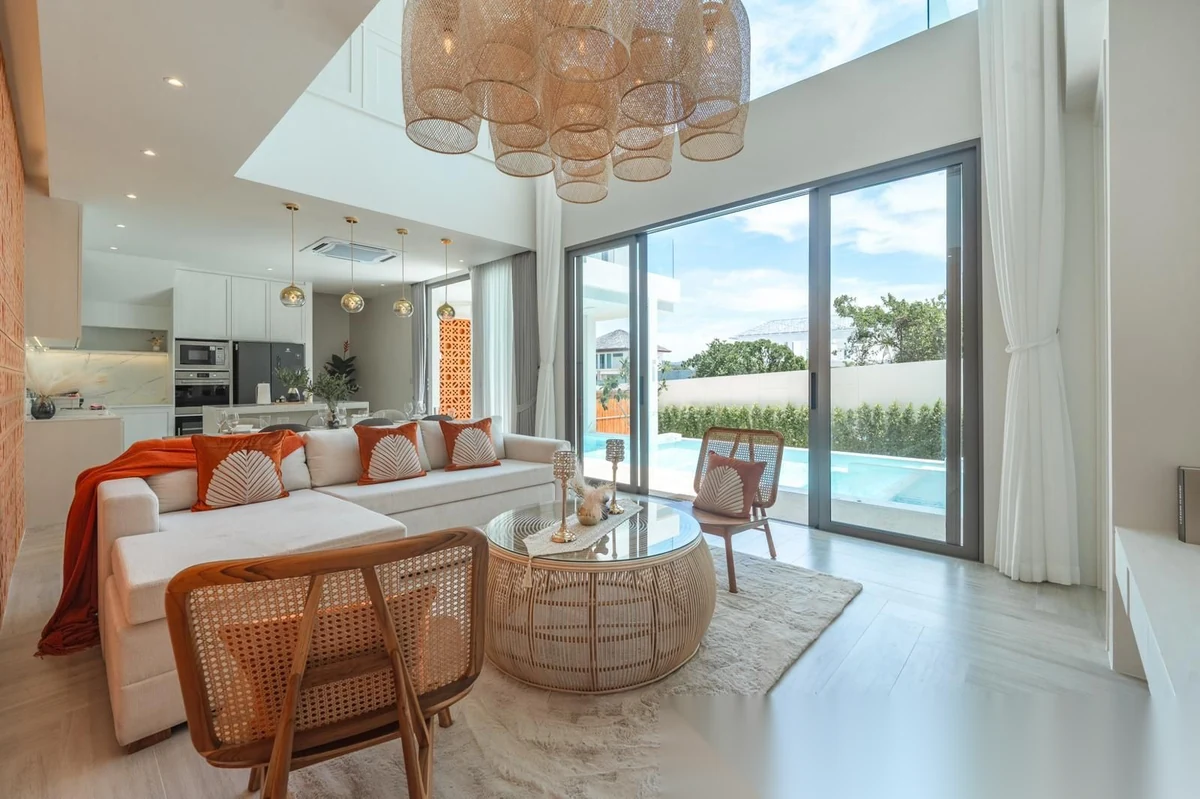 4 Bedroom Villa for rent at Alisa Pool Villa complex · Si Sunthon · Pool View — photo 12
