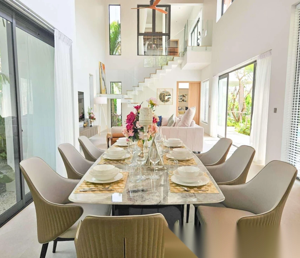 3 Bedroom Villa for rent at Vinzita Elite Residence complex · Si Sunthon · Pool View — photo 3