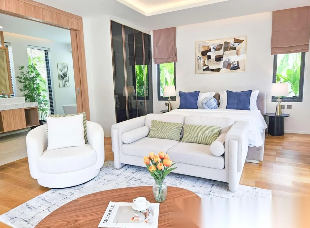 3 Bedroom Villa for rent at Vinzita Elite Residence complex · Si Sunthon · Pool View — photo 11