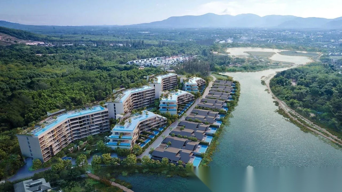 2 Bedroom Apartment for sale at Laguna Lakelands - Waterside Residences complex · Choeng Thale · Pool View — photo 2