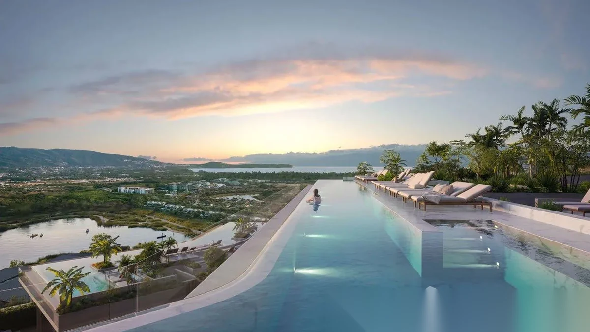 2 Bedroom Apartment for sale at Laguna Lakelands - Waterside Residences complex · Choeng Thale · Pool View — photo 9