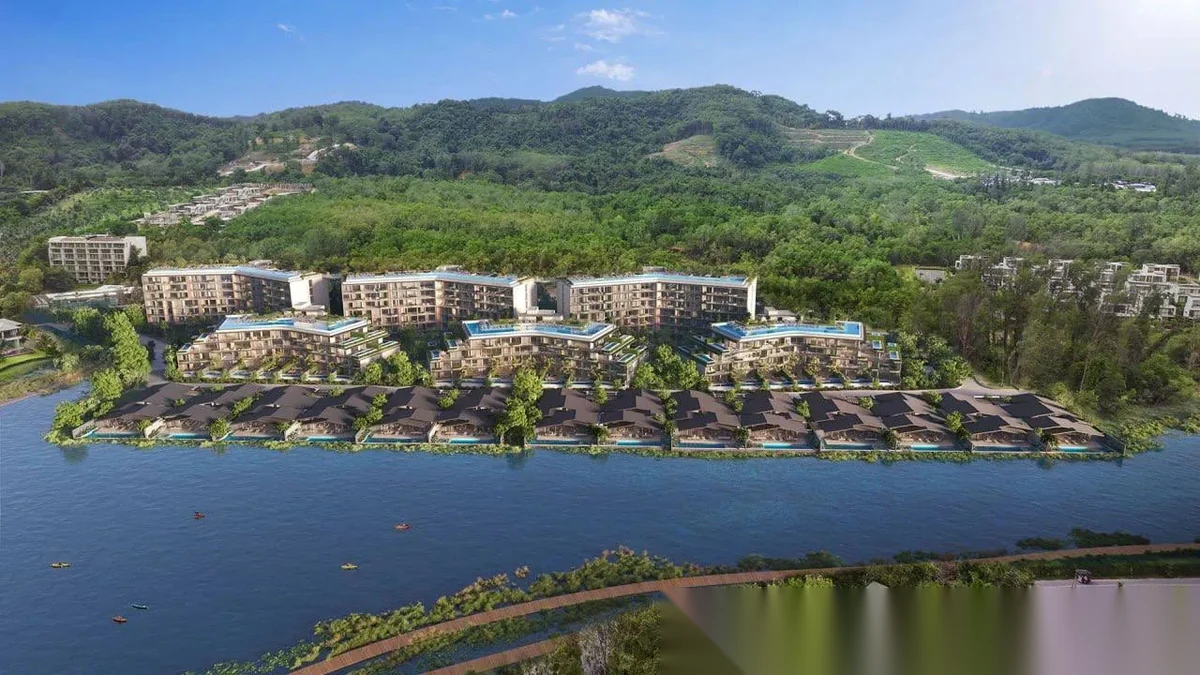 2 Bedroom Apartment for sale at Laguna Lakelands - Waterside Residences complex · Choeng Thale · Pool View — photo 10
