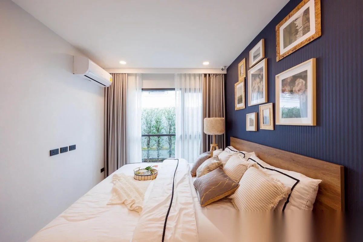 Апартаменты 2BR в ЖК Space Cherngtalay Condominium · Чернг Тале / Bang Tao · Вид в сад — фото 6