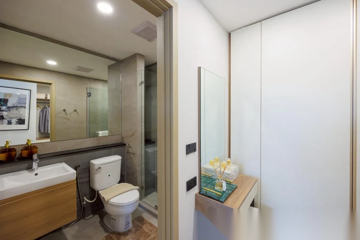 Апартаменты 2BR в ЖК Space Cherngtalay Condominium · Чернг Тале / Bang Tao · Вид в сад — фото 10