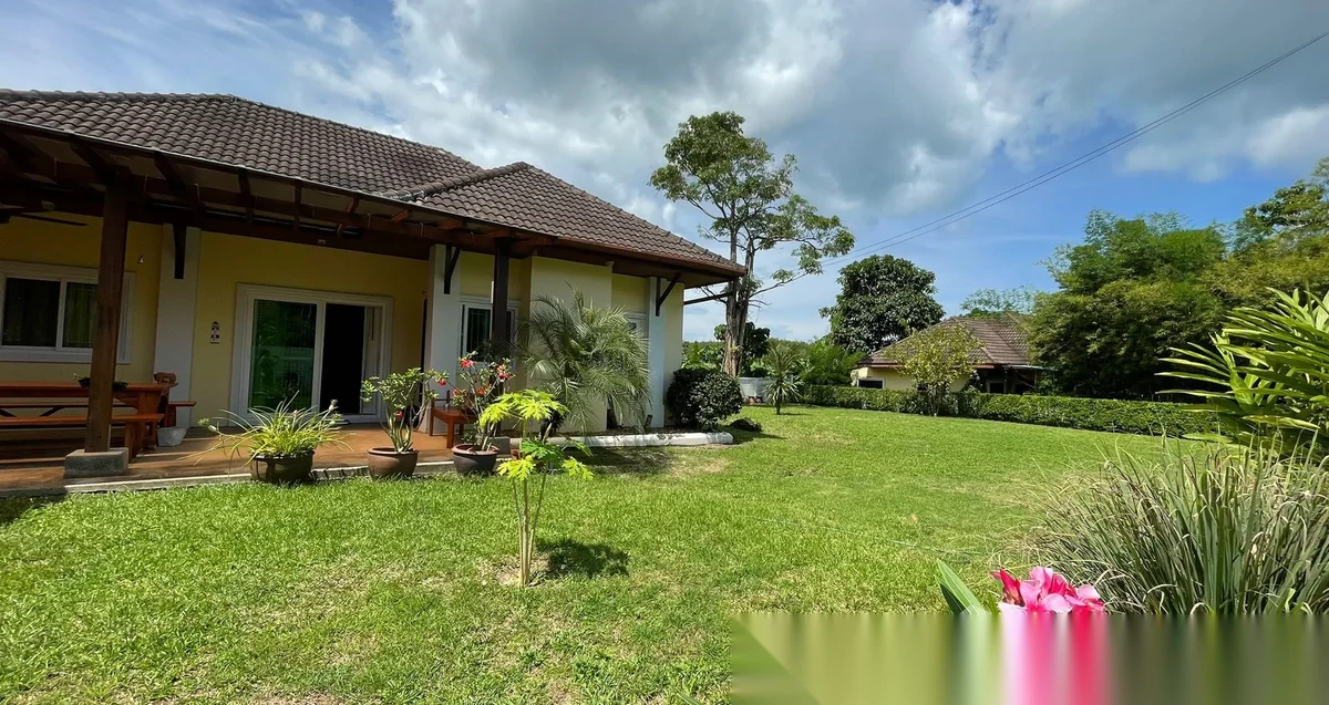 3 Bedroom House for rent at Ban Plernchan 2 complex · Pa Khlok · Garden View