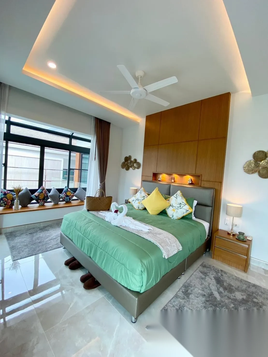 Вилла 3BR в комплексе Ameen House · Си Сунтон · Вид на бассейн — фото 10