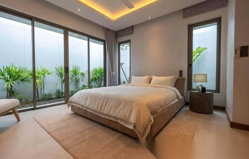 3 Bedroom Villa for rent at Anchan Flora complex · Thep Krasattri · Pool View — photo 6