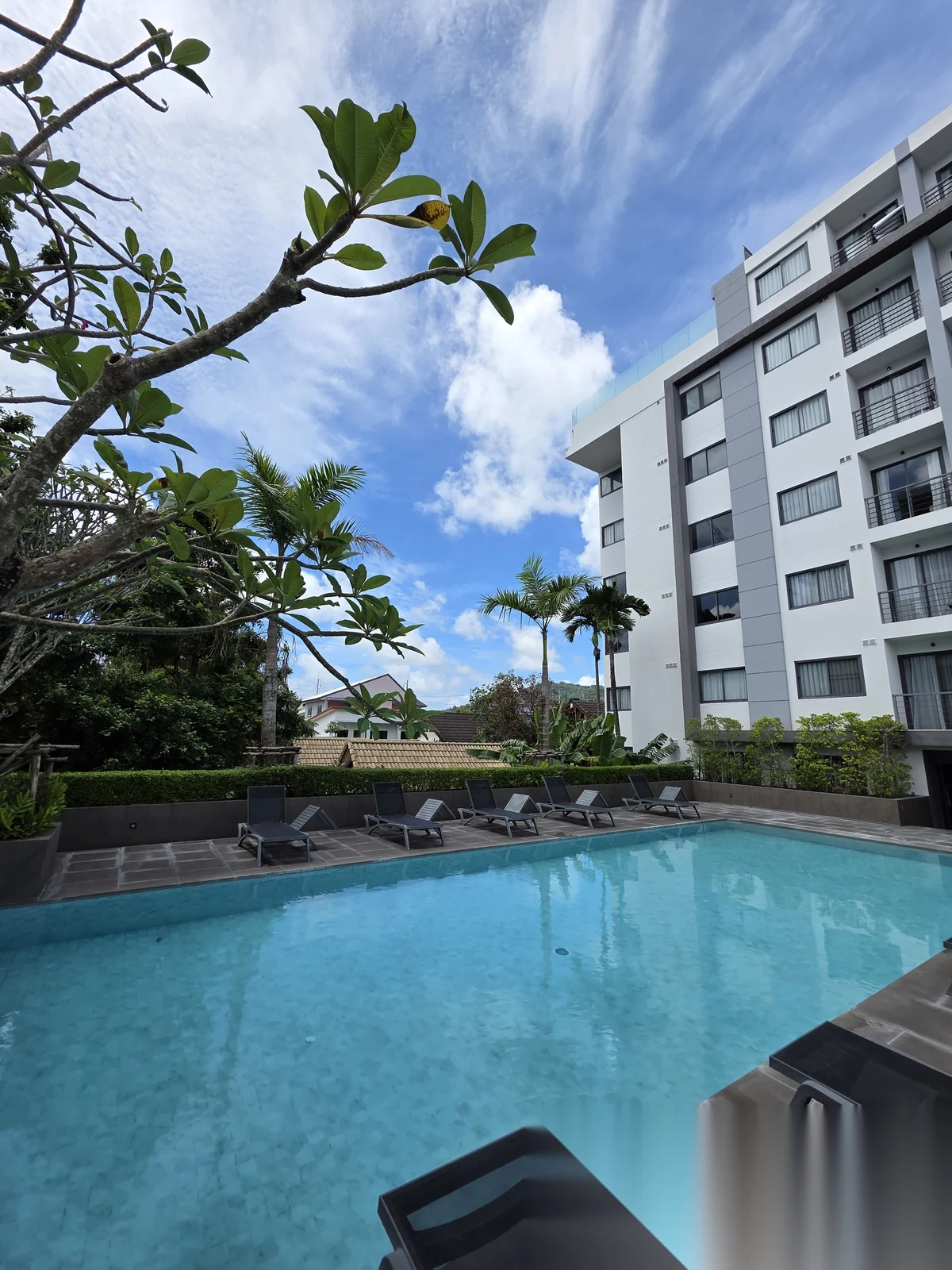 1 Bedroom Apartment for rent at NOON Village Tower II complex · Chalong · Pool View — photo 5