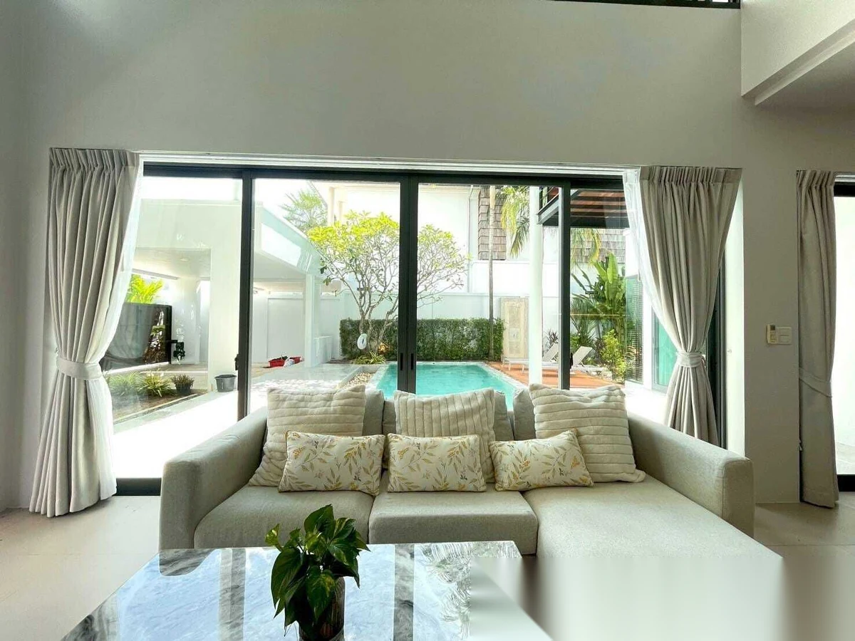 3 Bedroom Villa for rent at Vinzita Pool Villas complex · Si Sunthon · Pool View — photo 3