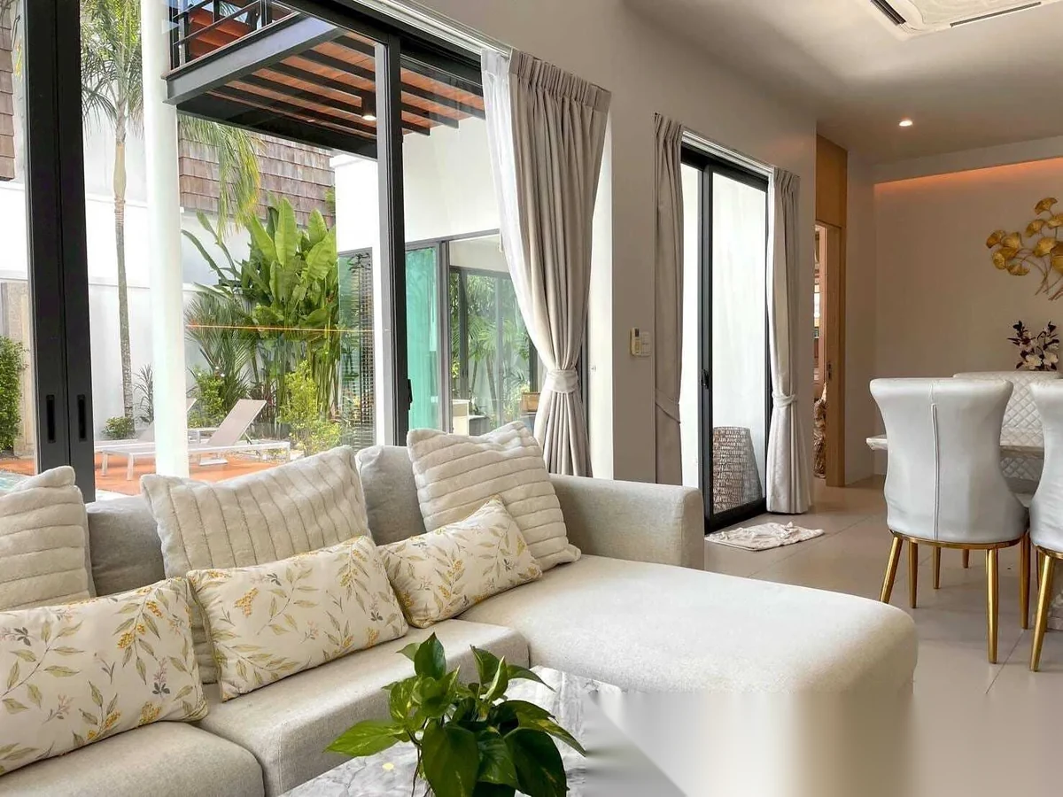 3 Bedroom Villa for rent at Vinzita Pool Villas complex · Si Sunthon · Pool View — photo 5
