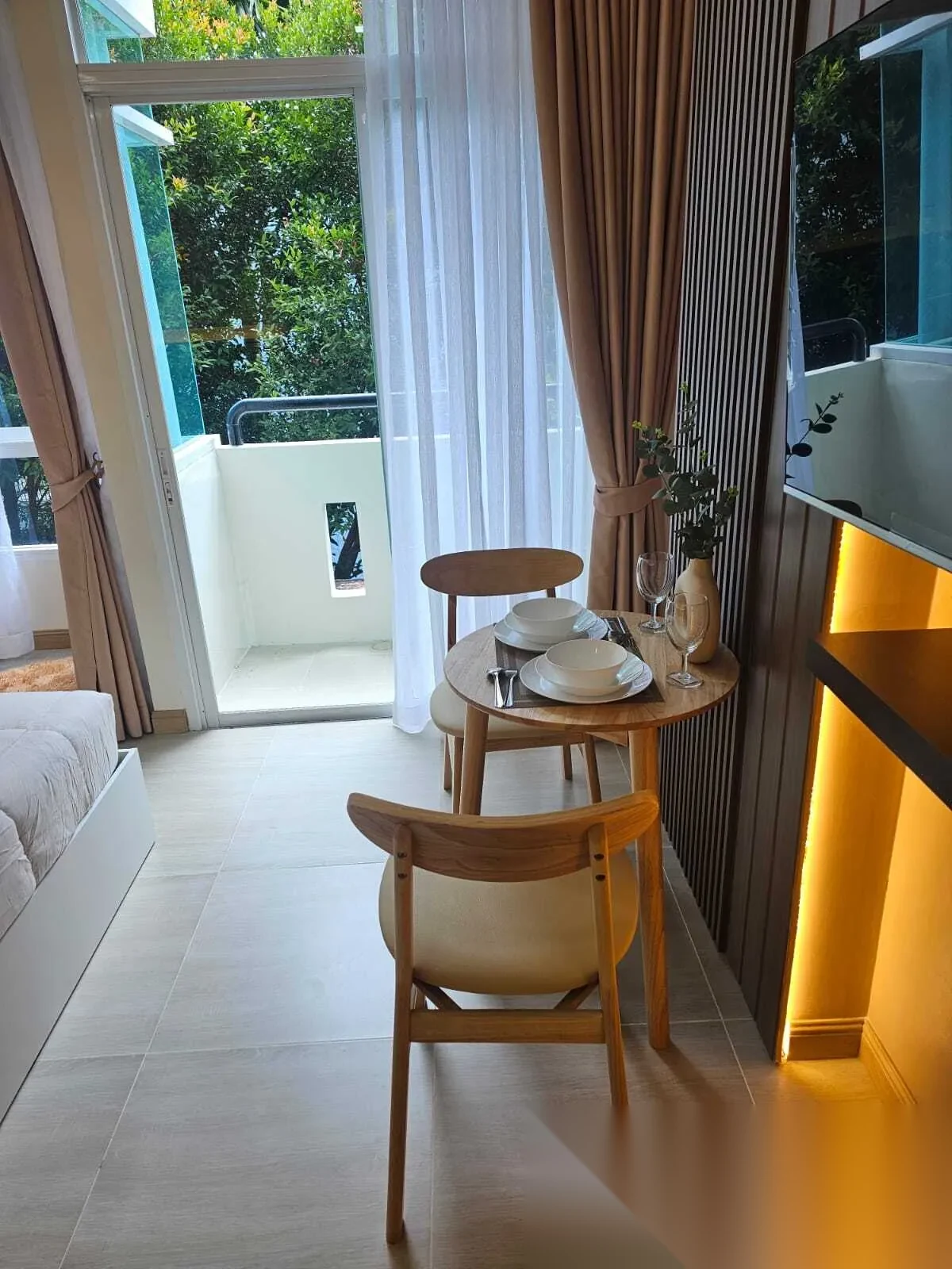 Studio Apartment for rent at The Bell Condominium complex · Chalong · Garden View — photo 4