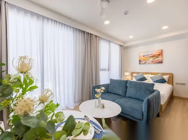 Апартаменты студия в ЖК Skypark Celeste Laguna · Чернг Тале / Bang Tao · Выход к бассейну — фото 11