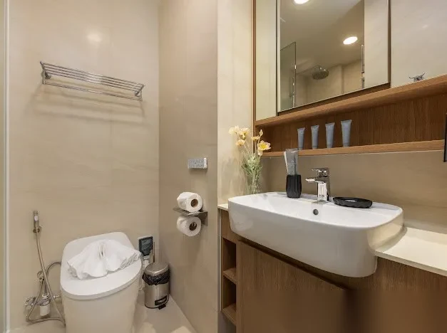 Апартаменты студия в ЖК Skypark Celeste Laguna · Чернг Тале / Bang Tao · Выход к бассейну — фото 14