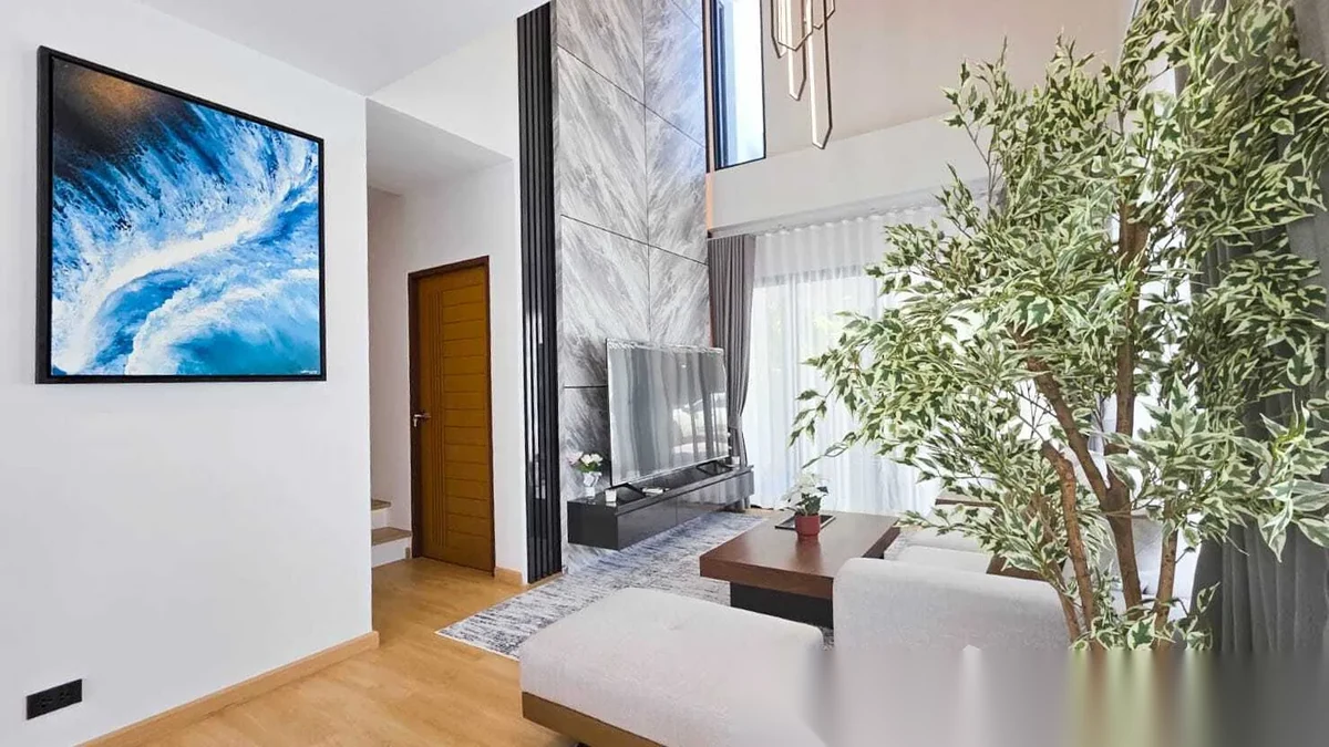 3 Bedroom House for rent at The Passion Thalang complex · Thep Krasattri · Pool View — photo 4