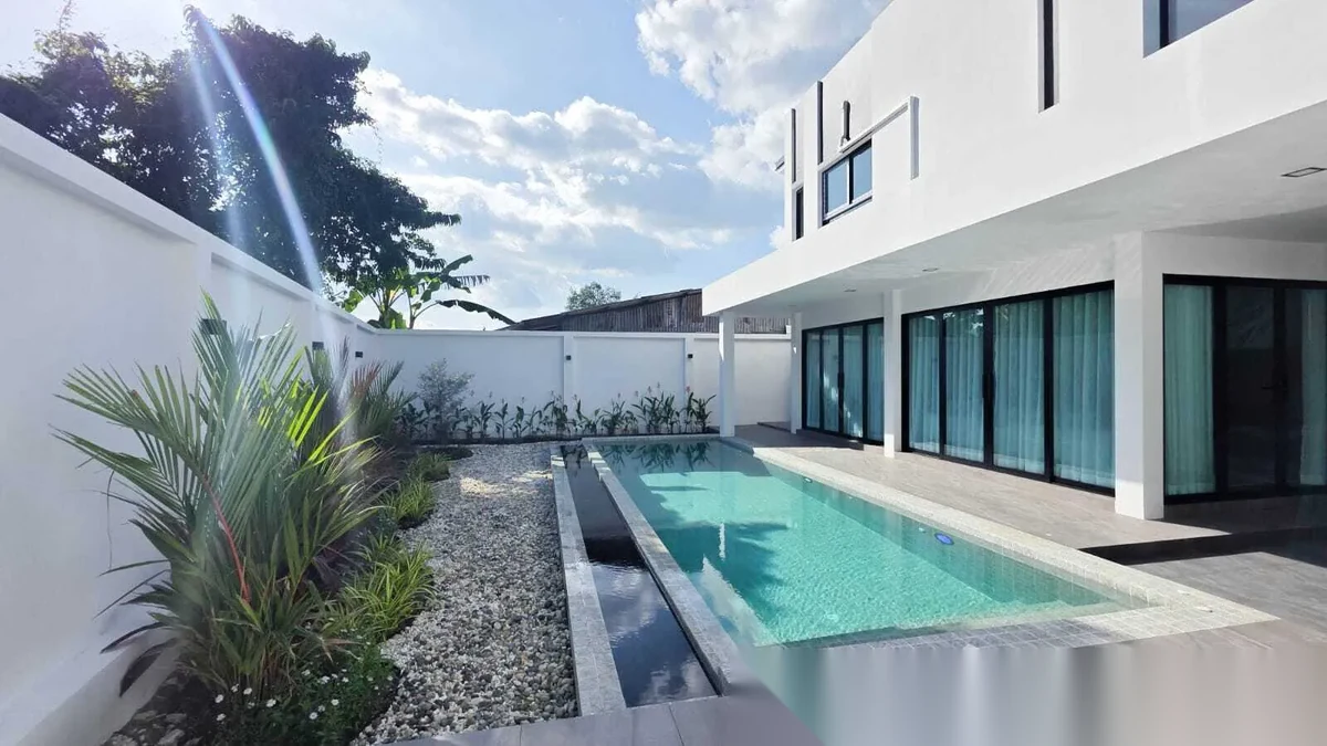 3 Bedroom House for rent at The Passion Thalang complex · Thep Krasattri · Pool View — photo 7