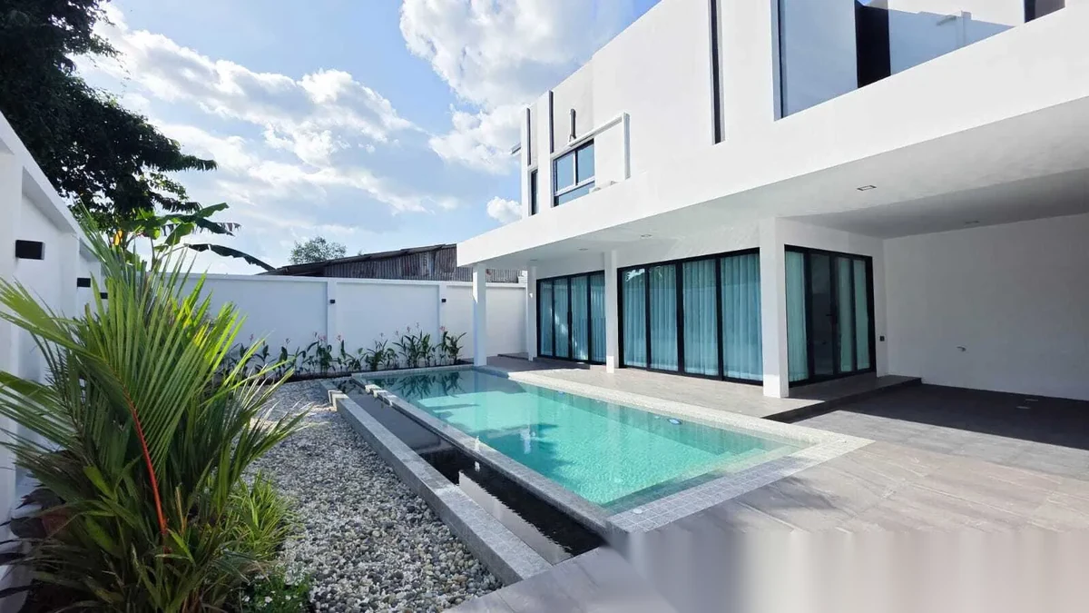 3 Bedroom House for rent at The Passion Thalang complex · Thep Krasattri · Pool View — photo 10