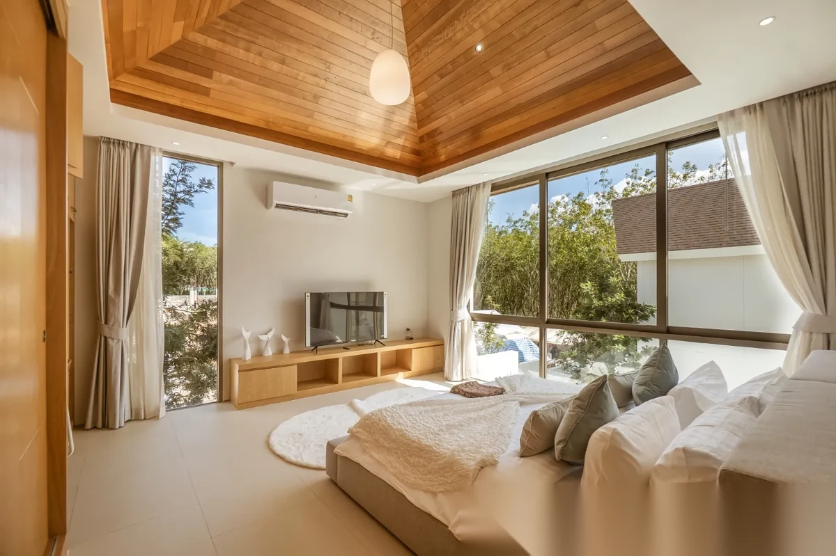 Вилла 3BR в комплексе LuxPride by Wallaya Villas · Си Сунтон · Вид на бассейн — фото 2