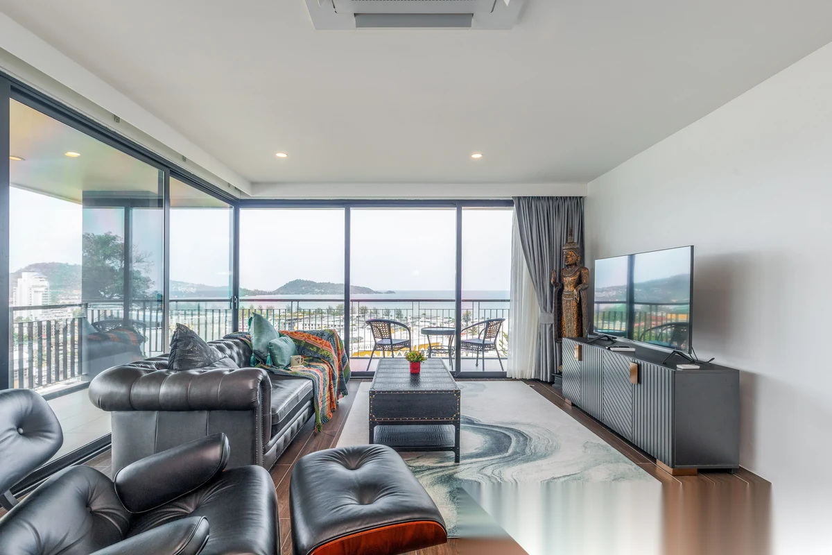 Апартаменты 3BR в ЖК The Bliss Condo by Unity · Патонг · Вид на море — фото 17
