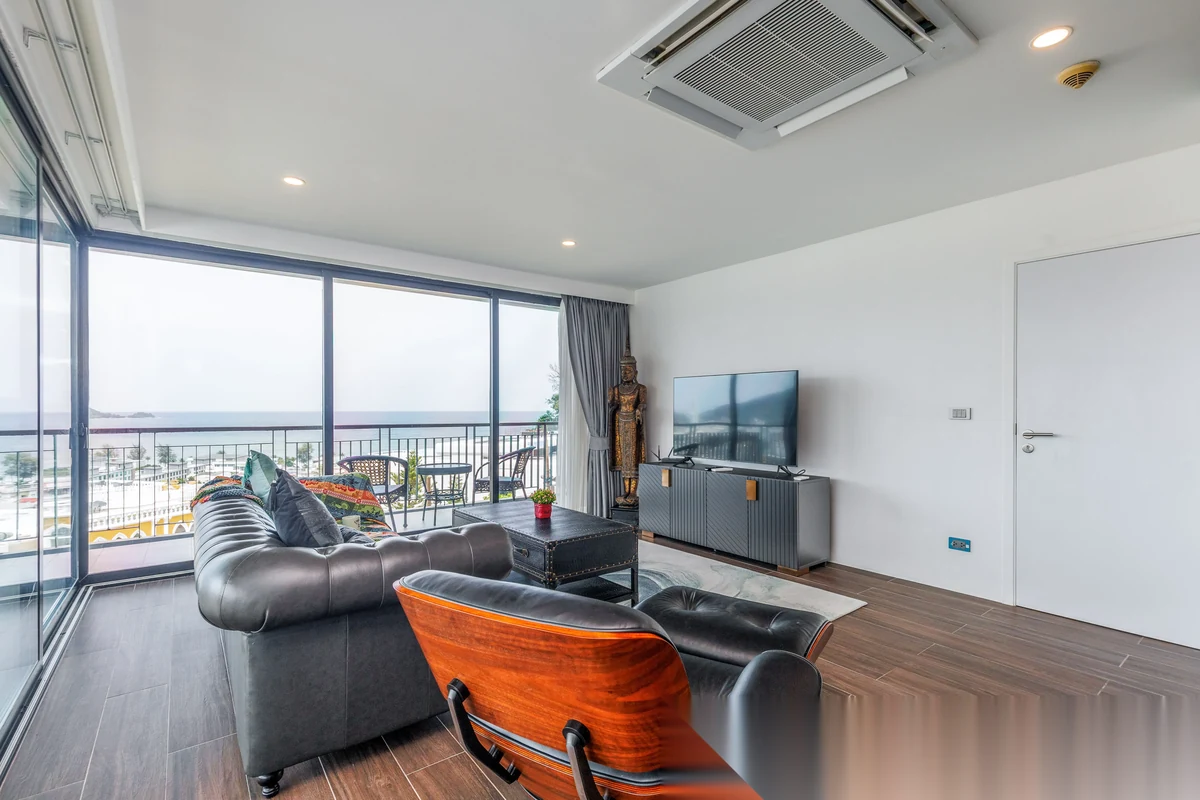 Апартаменты 3BR в ЖК The Bliss Condo by Unity · Патонг · Вид на море — фото 18