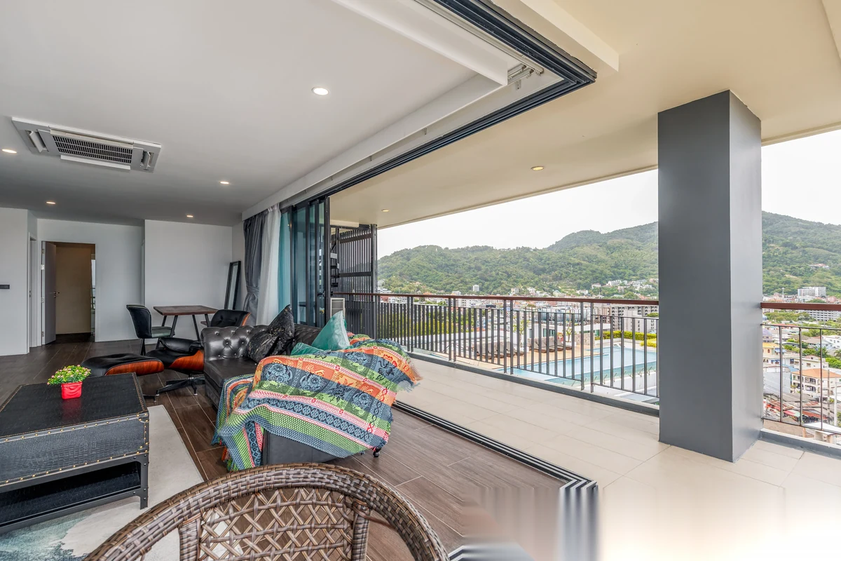 Апартаменты 3BR в ЖК The Bliss Condo by Unity · Патонг · Вид на море — фото 34