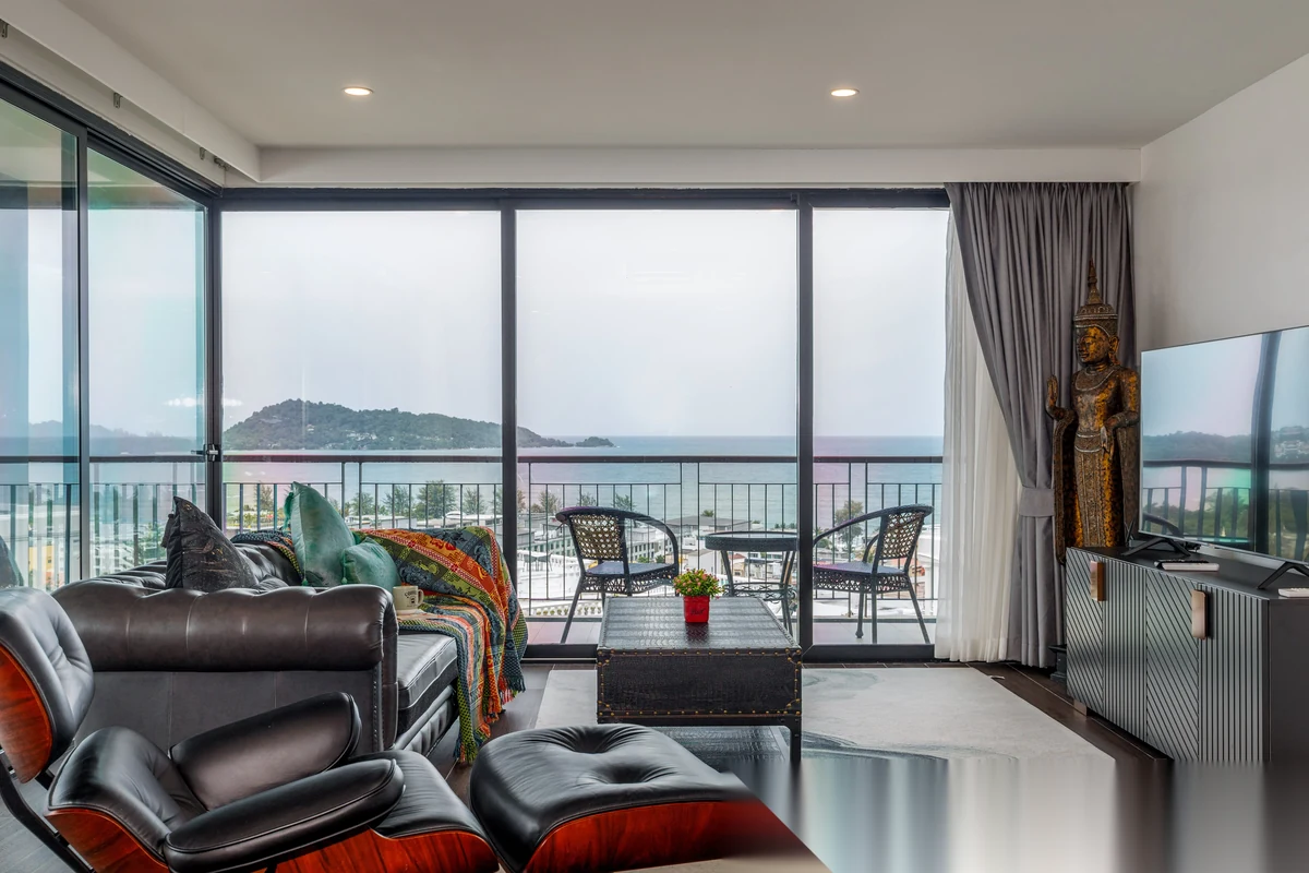 Апартаменты 3BR в ЖК The Bliss Condo by Unity · Патонг · Вид на море — фото 49