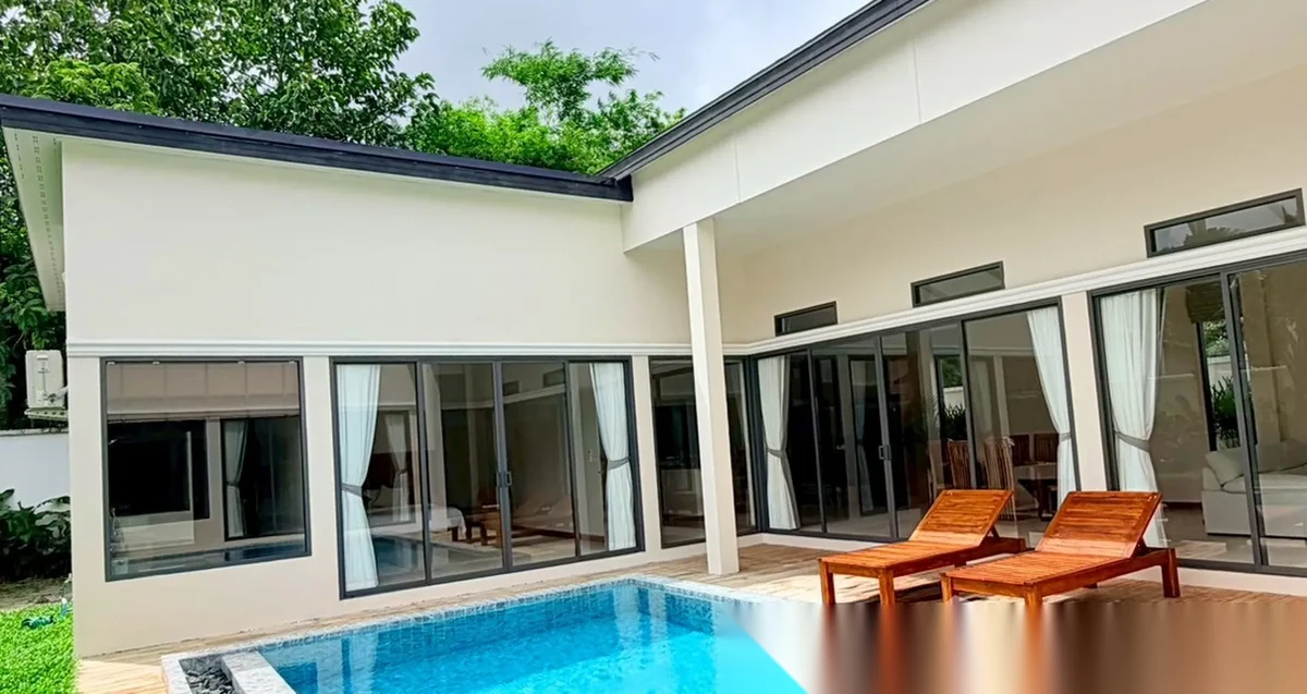 2 Bedroom Villa for rent at Bella Villa Phuket complex · Si Sunthon · Pool View