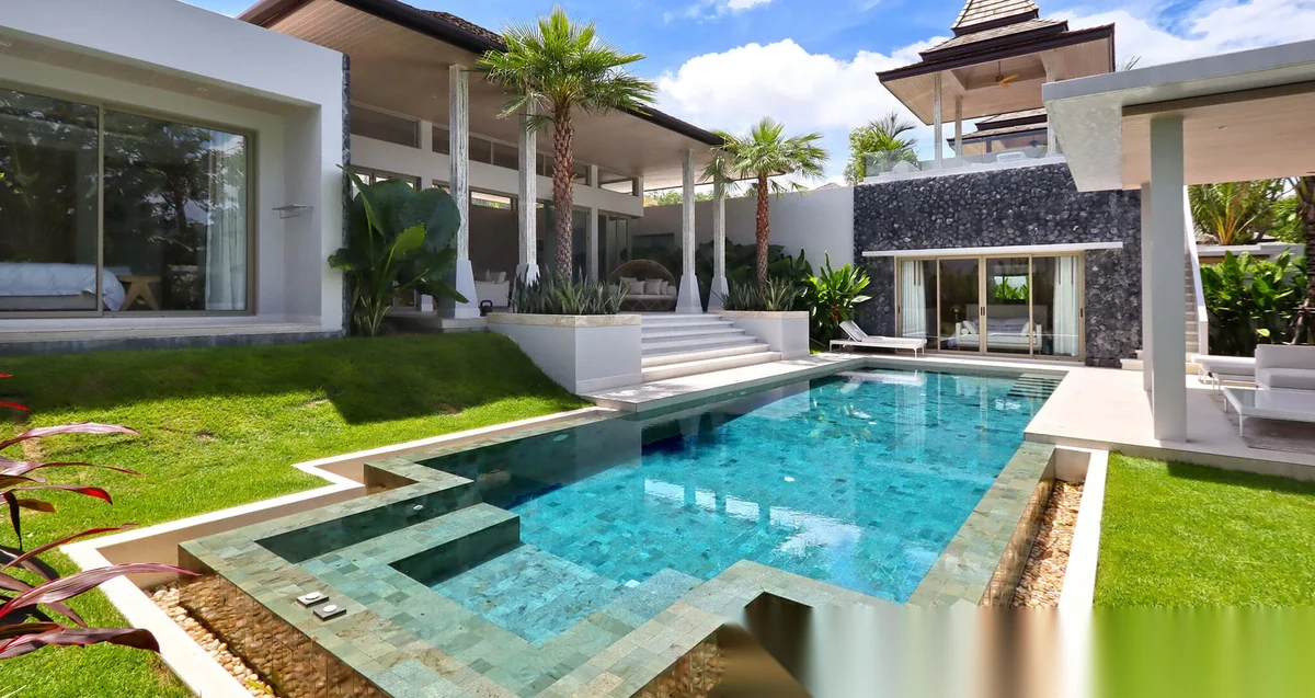 4 Bedroom Villa for rent at Botanica The Nature (Phase 8) complex · Si Sunthon · Pool View