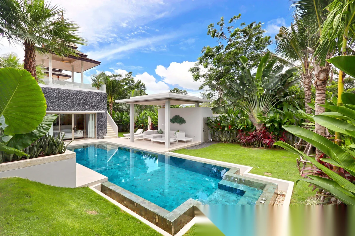 4 Bedroom Villa for rent at Botanica The Nature (Phase 8) complex · Si Sunthon · Pool View — photo 2