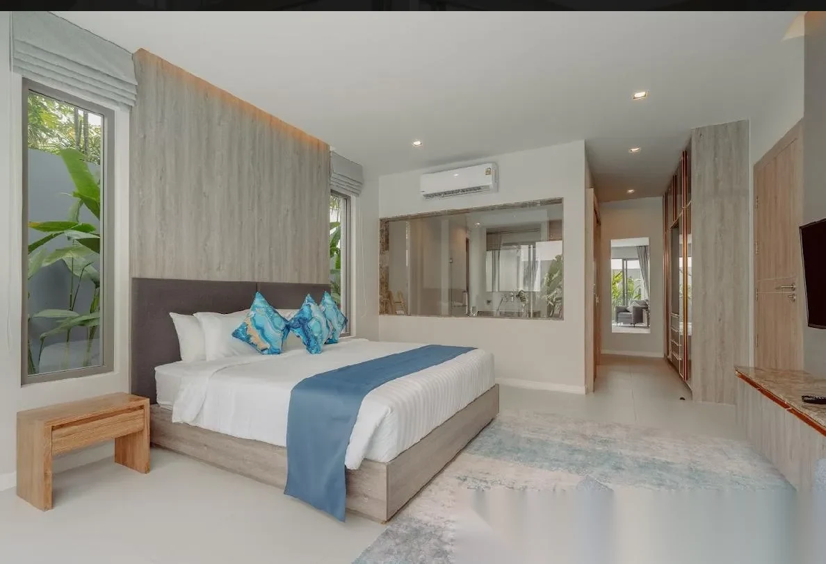 Вилла 3BR в комплексе Zenithy Pool Villa · Си Сунтон · Вид на бассейн — фото 5