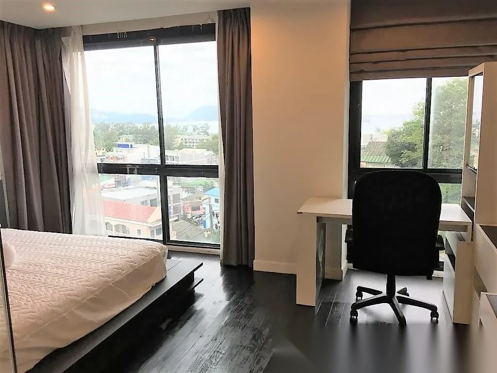 Апартаменты 1BR в ЖК The Unity Patong · Патонг · Частичный вид на море — фото 9