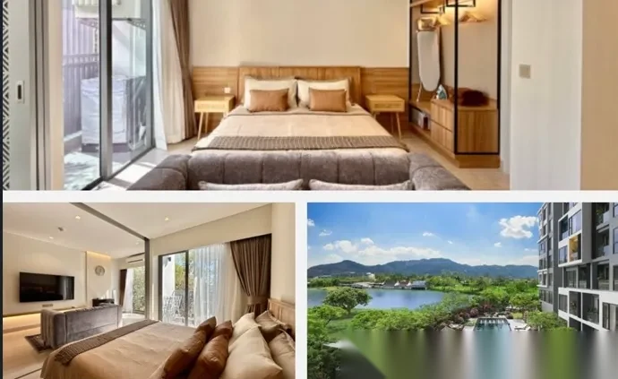 Апартаменты 1BR в ЖК Laguna Lakeside · Чернг Тале / Bang Tao · Вид на озеро — фото 4