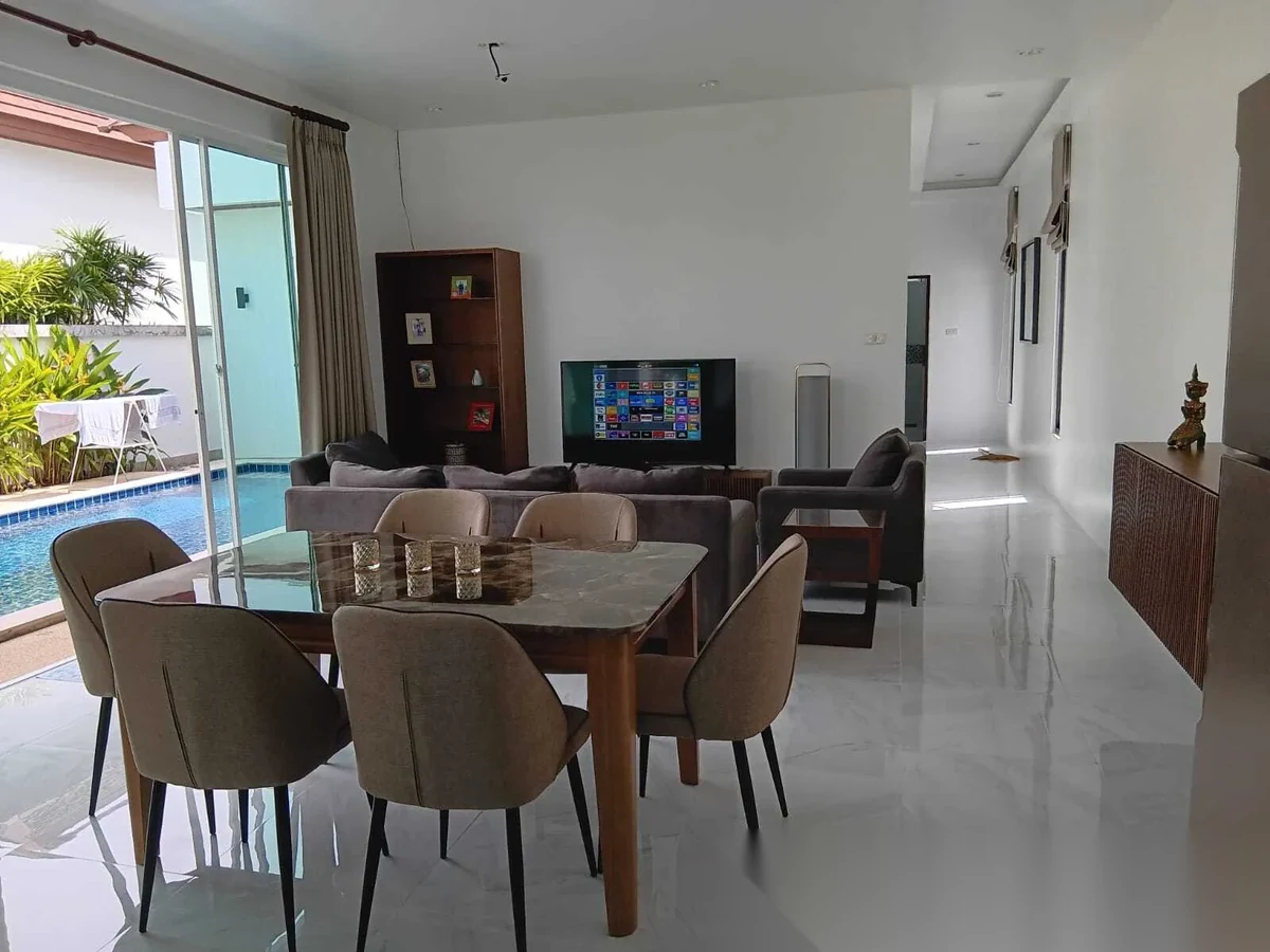 Вилла 3BR в комплексе Intira Villas 1 · Раваи · Вид на бассейн — фото 6