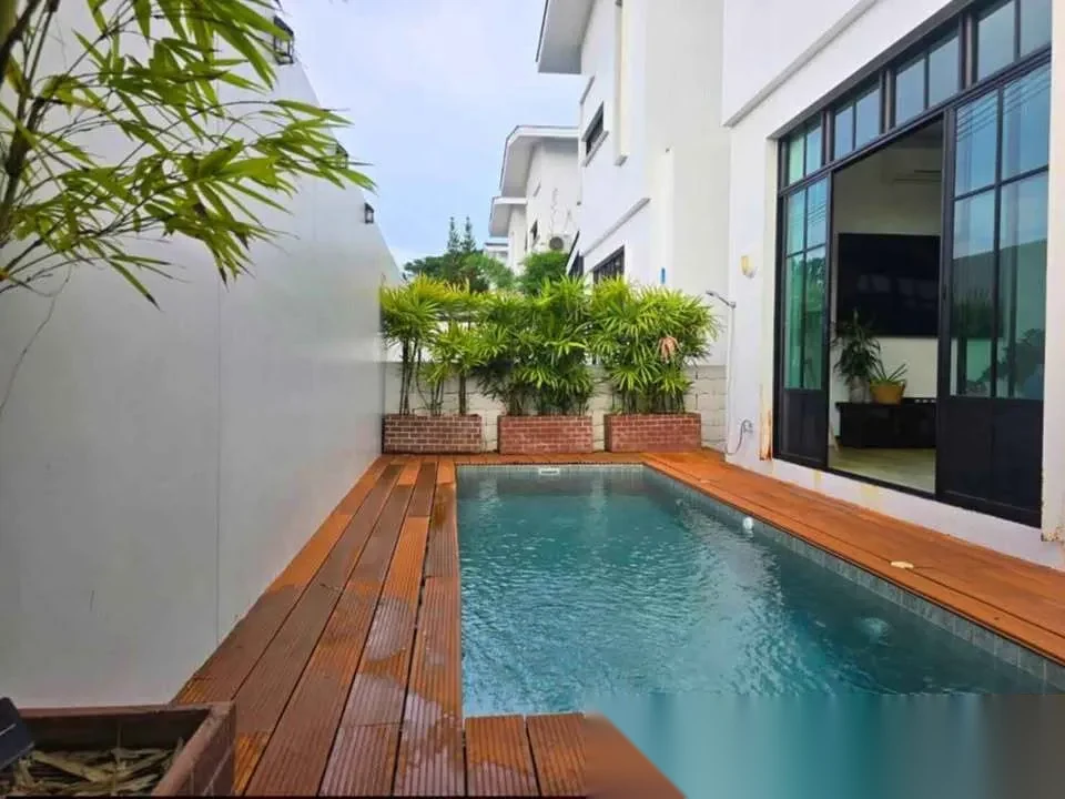3 Bedroom House for rent at Mono Loft Villas Palai complex · Chalong · Pool View — photo 2