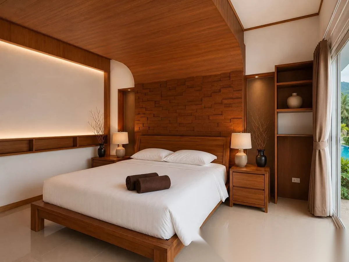 4 Bedroom Villa for rent at Permsap Villa complex · Si Sunthon · Pool View — photo 7